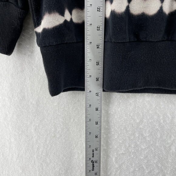 Wild Fable Sweater Women's Sz S Black Knitted Tie-Dye Striped Mock Neck Pullover - Picture 5 of 12